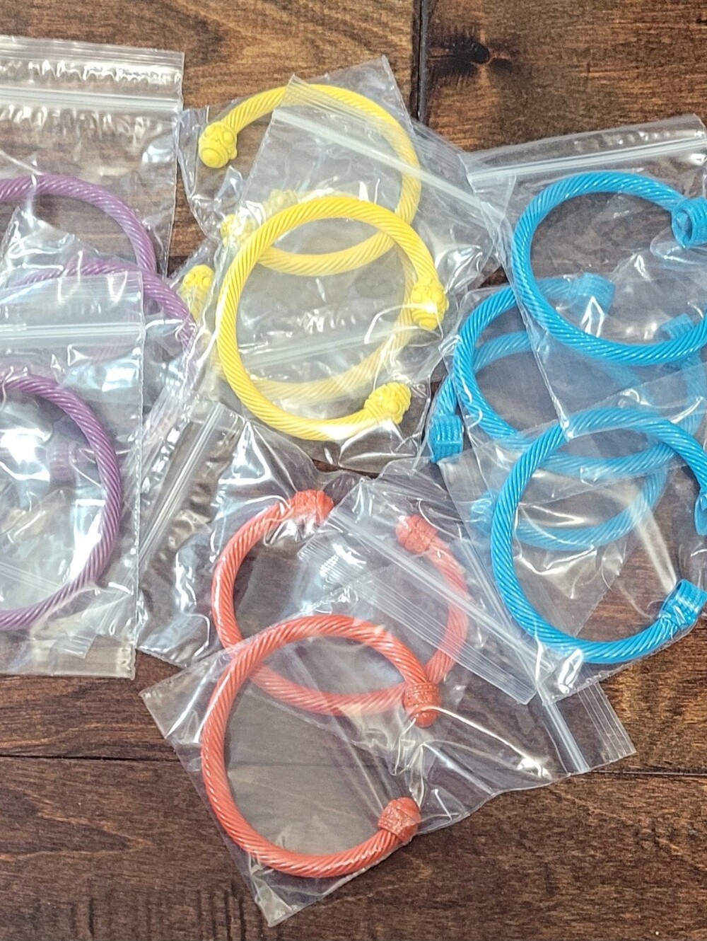 (12) PLUNDER Colorful Metal Cable Bracelets